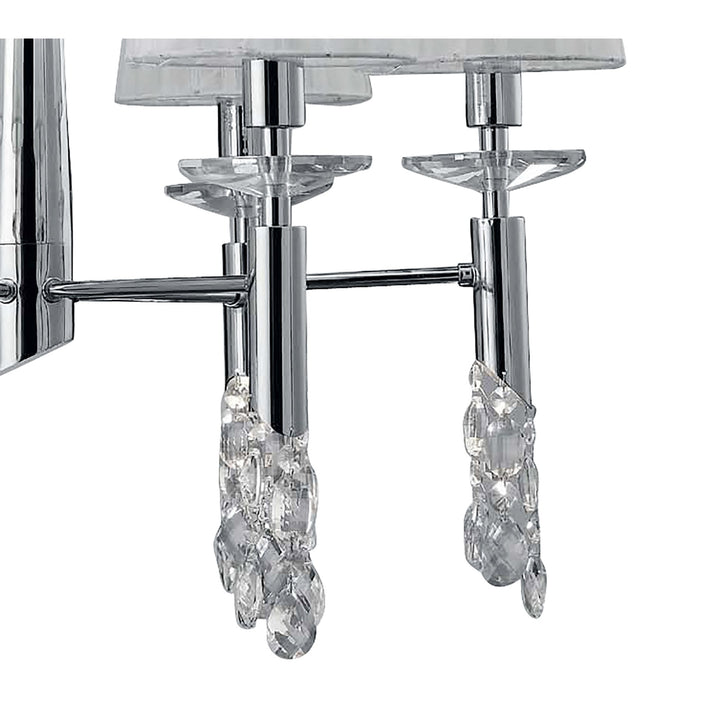 Mantra M3851 Tiffany Pendant Light Polished Chrome