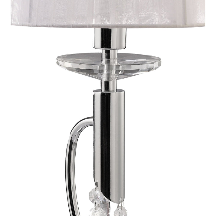 Mantra M3868 Tiffany Table Lamp Polished Chrome