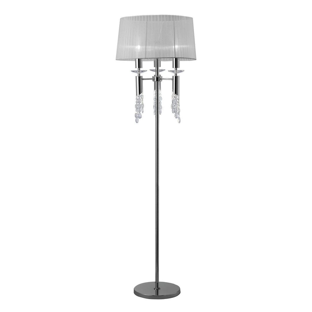 Mantra M3869 Tiffany Floor Lamp Polished Chrome