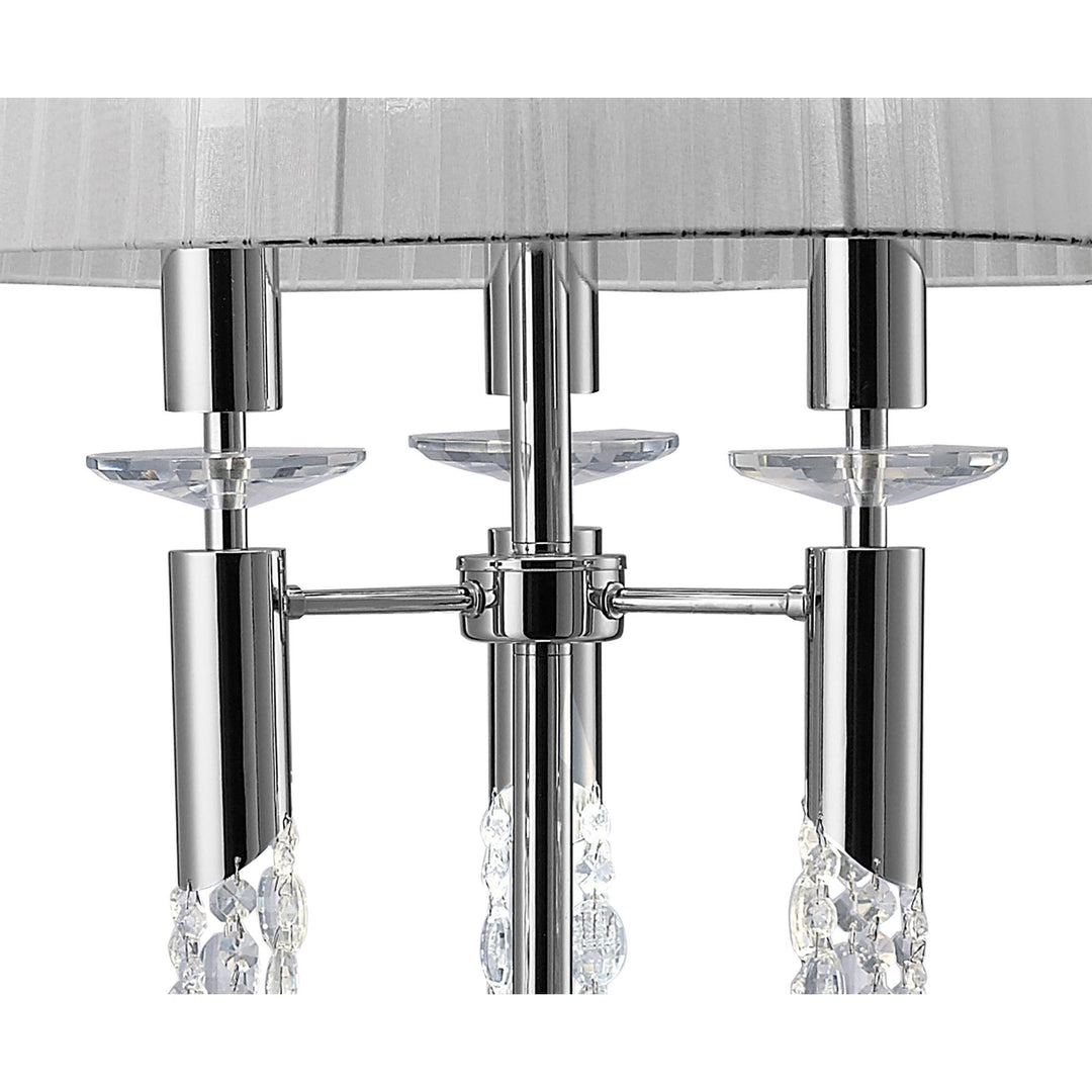 Mantra M3869 Tiffany Floor Lamp Polished Chrome