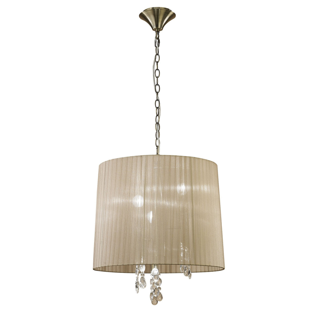 Mantra M3880 Tiffany Pendant Antique Brass