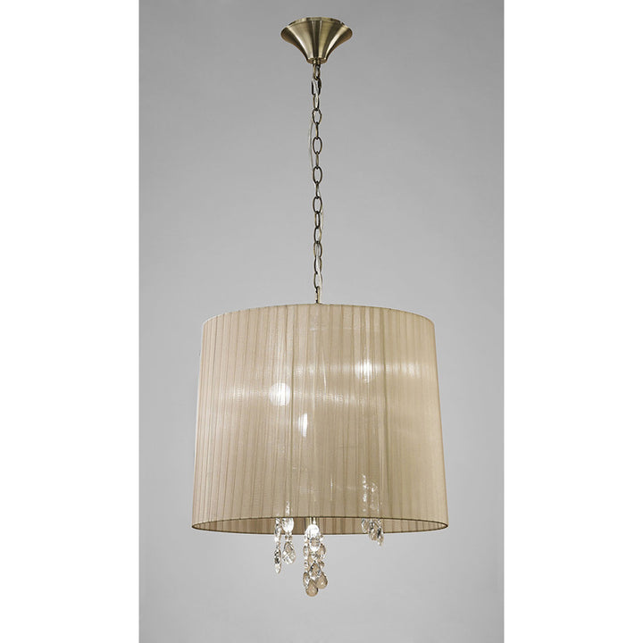 Mantra M3880 Tiffany Pendant Antique Brass