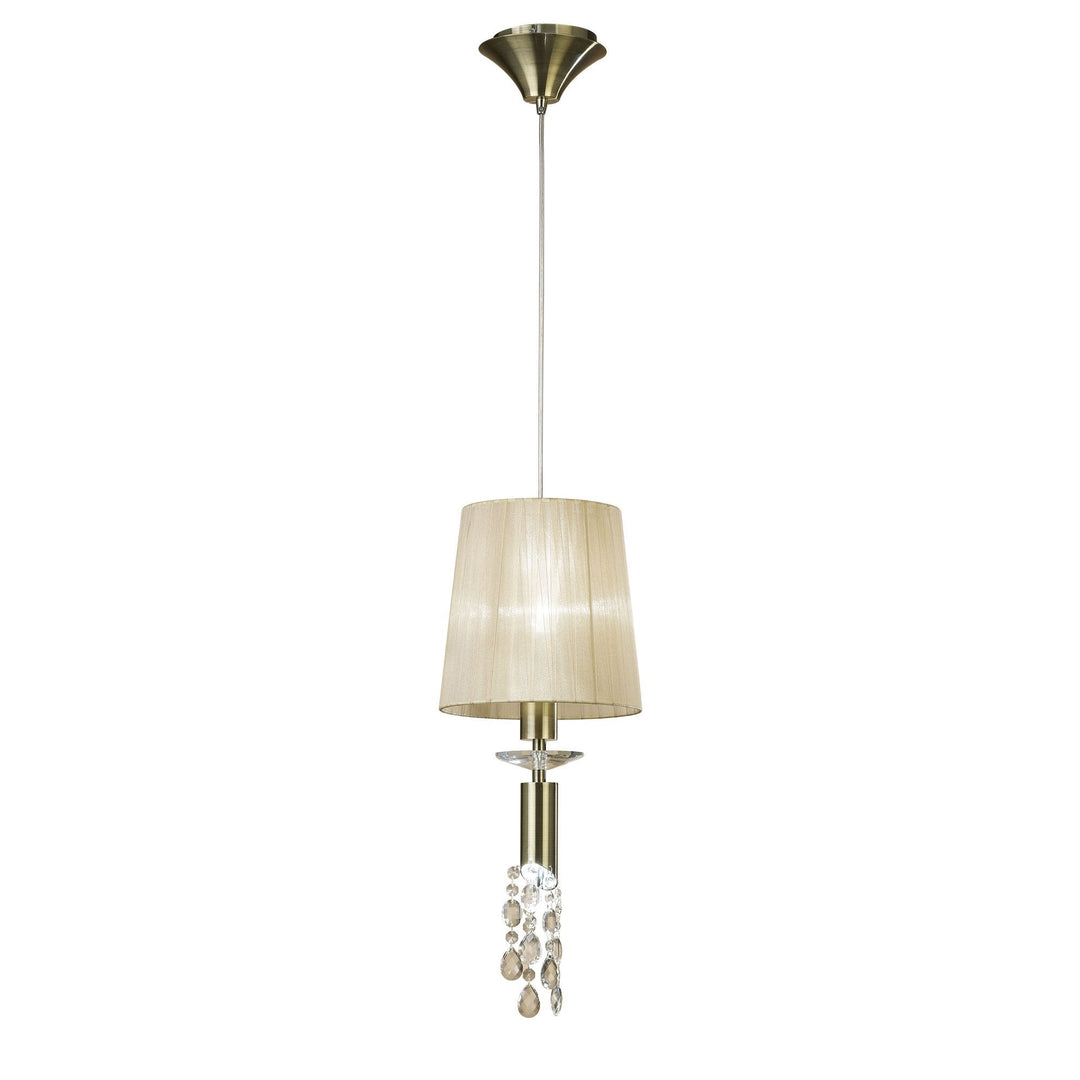 Mantra M3881 Tiffany Pendant Antique Brass