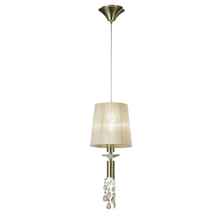 Mantra M3881 Tiffany Pendant Antique Brass