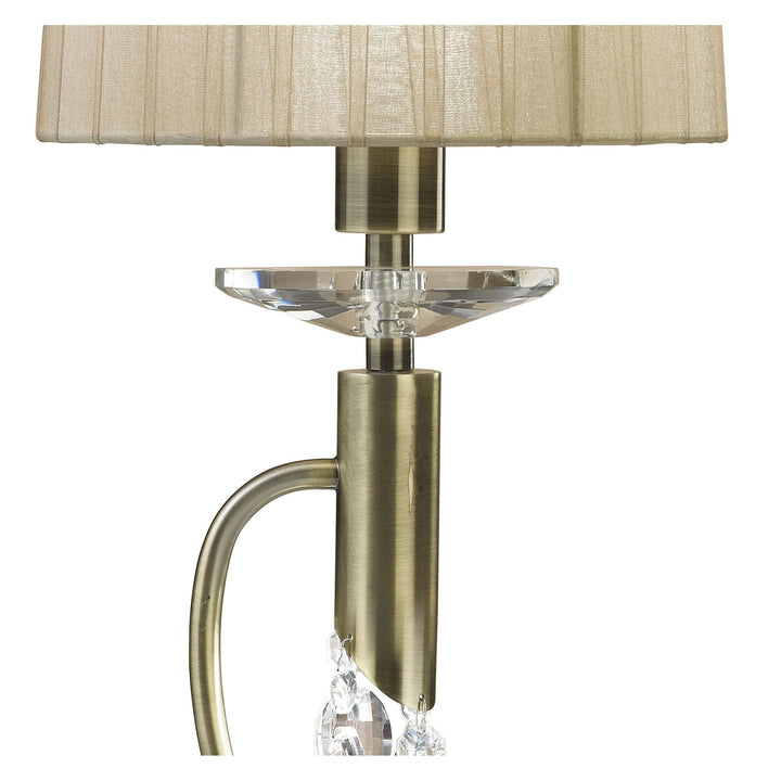 Mantra M3888 Tiffany Table Lamp Antique Brass