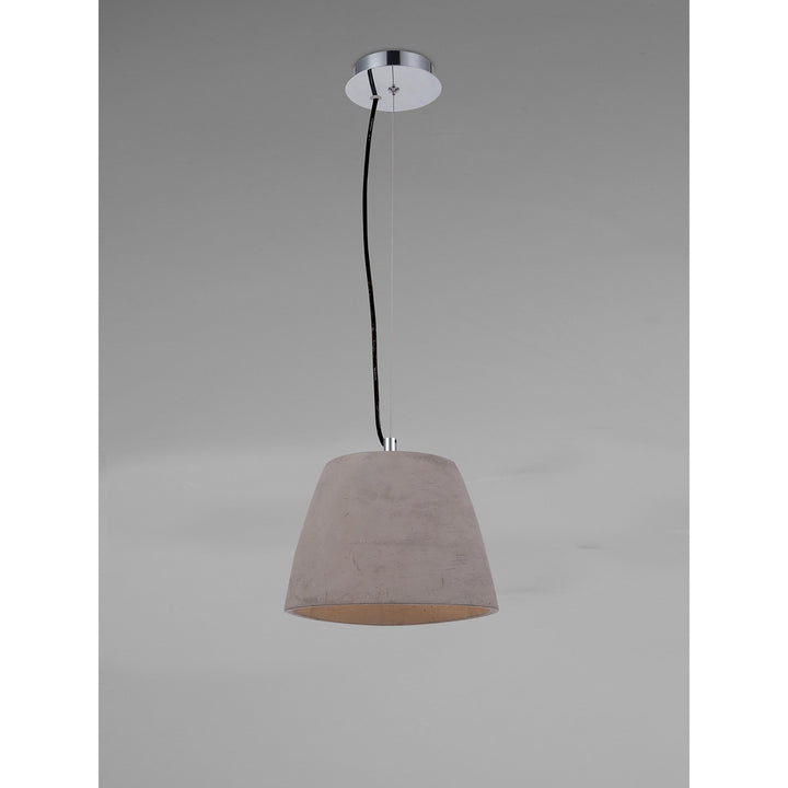 Mantra M4825 Triangle Pendant Small 1 Light Cement