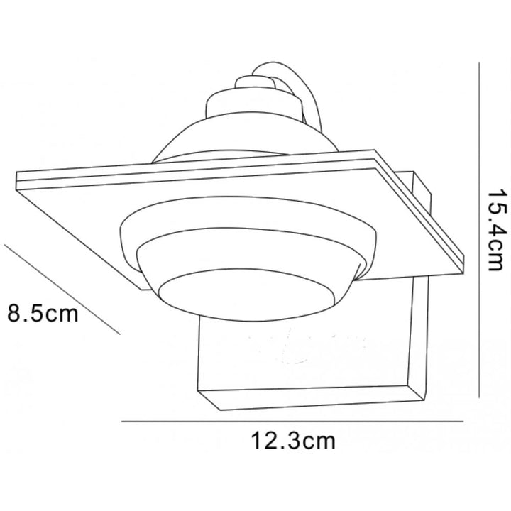 Mantra M40007 Ull Wall Lamp 1 Light G9 Silver Grey