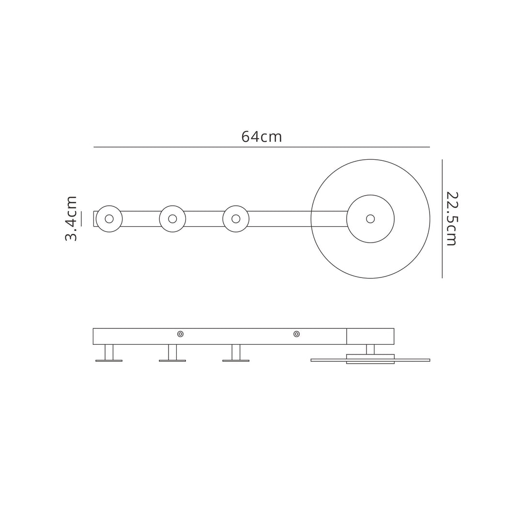 Mantra M7292 Venus Wall Lamp Coat Rack 6W LED White