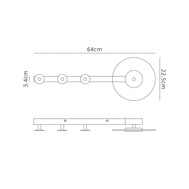 Mantra M7292 Venus Wall Lamp Coat Rack 6W LED White