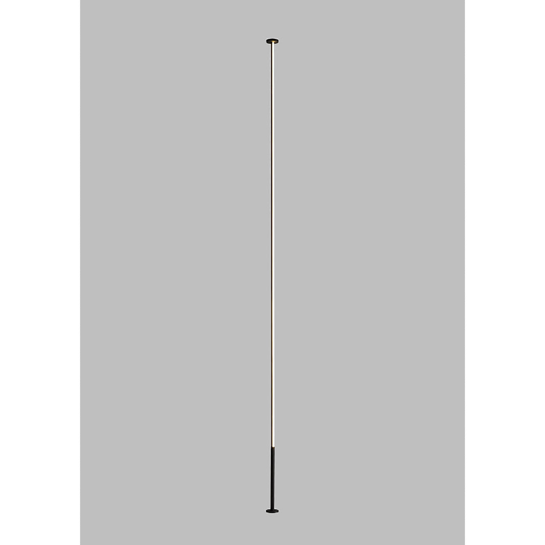 Mantra M7359 Vertical 1 Light Floor Lamp 36W LED Dimmable Black