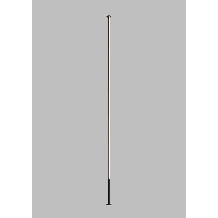 Mantra M7359 Vertical 1 Light Floor Lamp 36W LED Dimmable Black