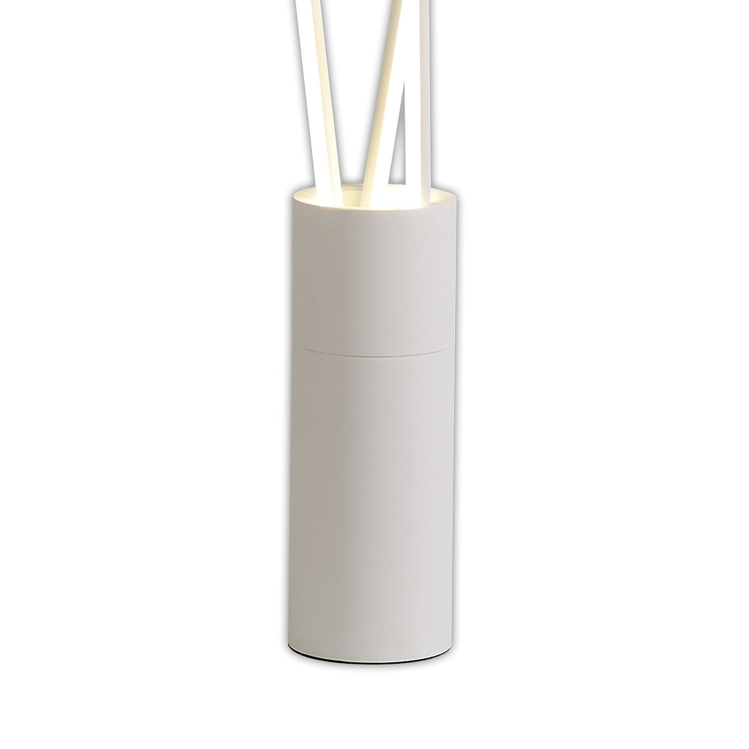 Mantra M7347 Vertical 3 Light Floor Lamp 60W LED Dimmable White