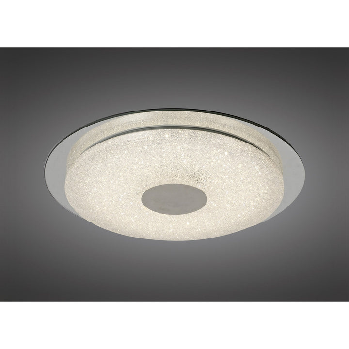 Mantra M5929 Virgin Sand Ceiling 45cm Round 18W LED 2700-6500K Tuneable Remote Control White/ Diamond