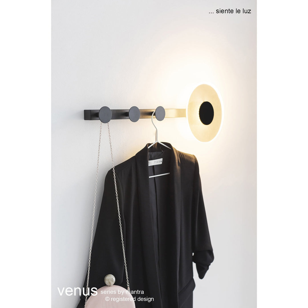 Mantra M8011 Venus Wall Lamp 9W LED Black