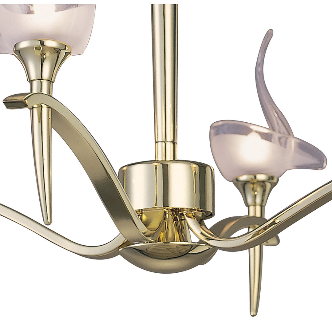 Mantra M0325PB Viena Semi Flush Round 4 Light G9 Polished Brass