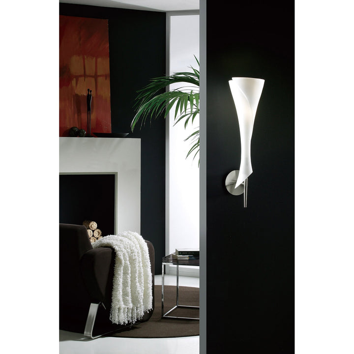 Mantra M0773 Zack Wall Lamp 1 Light E14 Satin Nickel