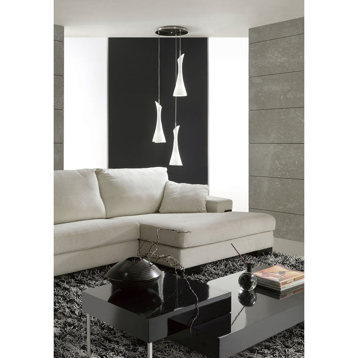 Mantra M0773 Zack Wall Lamp 1 Light E14 Satin Nickel