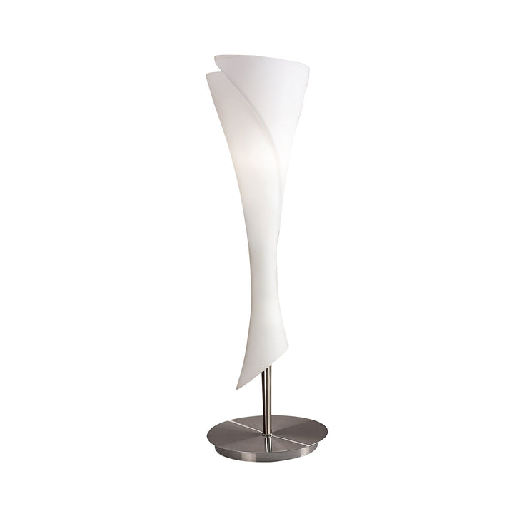 Mantra M0774 Zack Table Lamp 1 Light E14 Satin Nickel