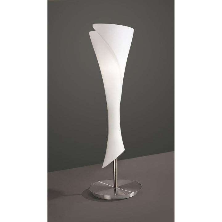 Mantra M0774 Zack Table Lamp 1 Light E14 Satin Nickel