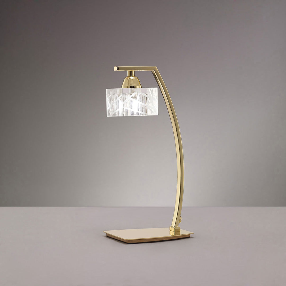 Mantra M1447PB Zen Table Lamp 1 Light G9 Polished Brass