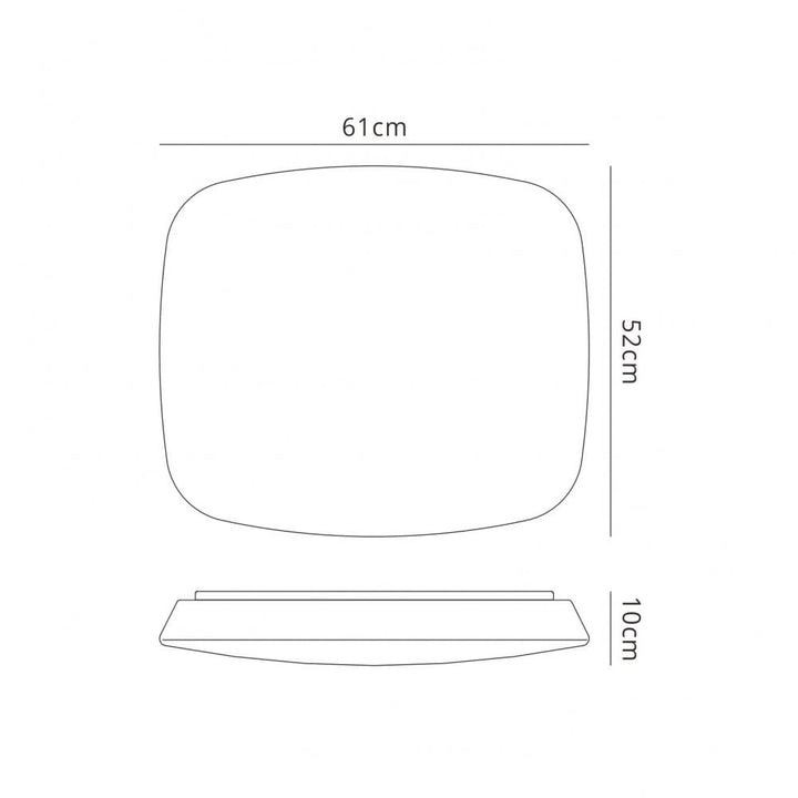 Mantra M4870 Quatro Ceiling LED Dimmable White Acrylic