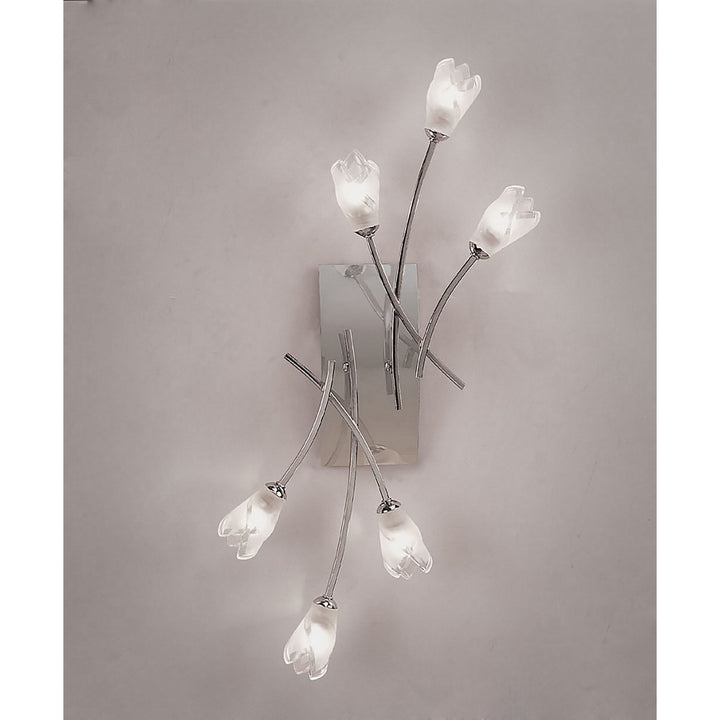 Mantra M0187/S Pietra Ceiling/Wall Switched 6 Light G9 Polished Chrome