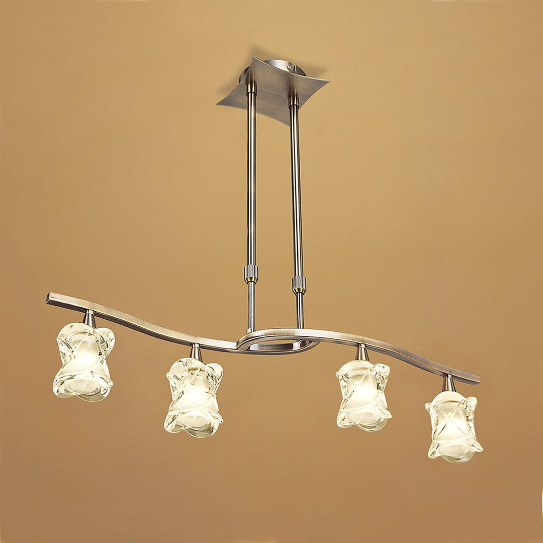 Mantra Mantra M0040AB Rosa del desierto telescopic pendant 4 lights