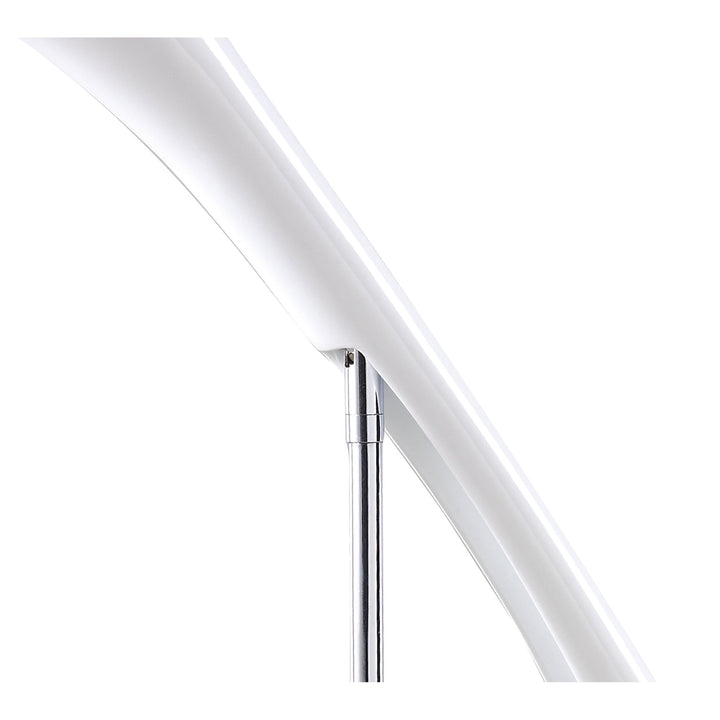Mantra M0924 Pop Table Lamp 1 Light E27 Gloss White/White Acrylic/Polished Chrome