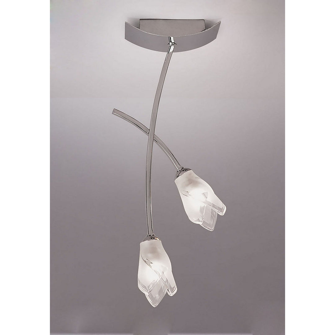 Mantra M0188 Pietra Ceiling 2 Light G9 Polished Chrome