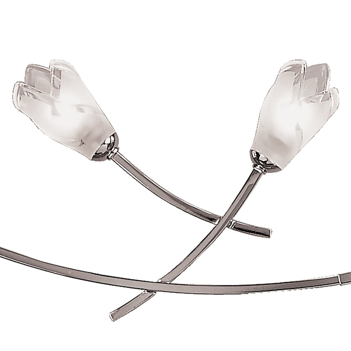 Mantra M0191 Pietra Linear Pendant 2 Arm 6 Light G9 Polished Chrome