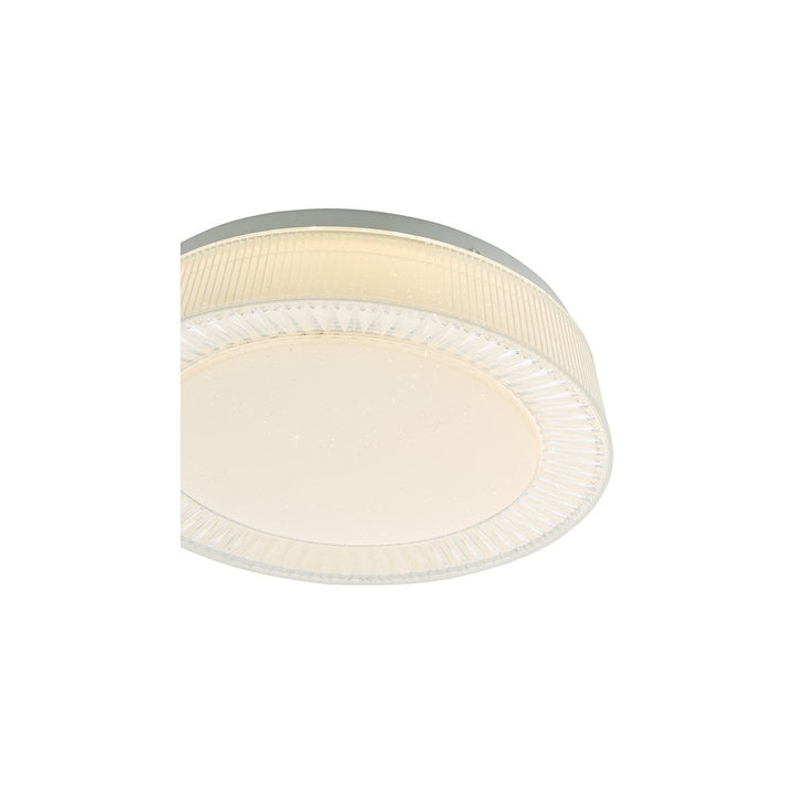 Dar UDE522 | Udell Flush LED | White Acrylic Ceiling Light