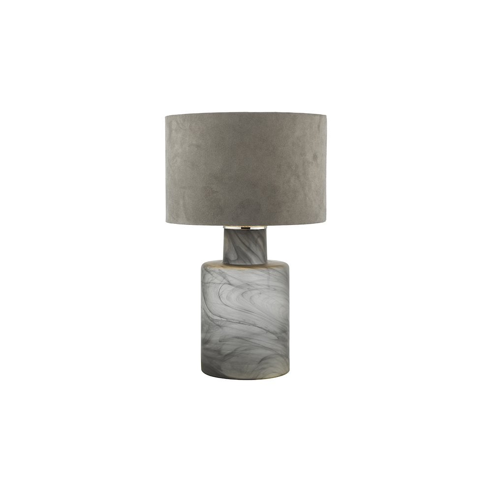Dar WAN4210 | Wanda Table Lamp | Smoked Glass Elegance