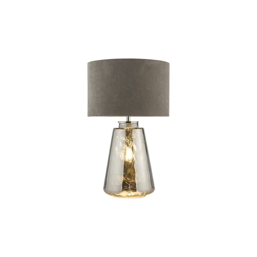 Dar WYC4210 | Wycliffe Table Lamp | Smoked Glass with Shade