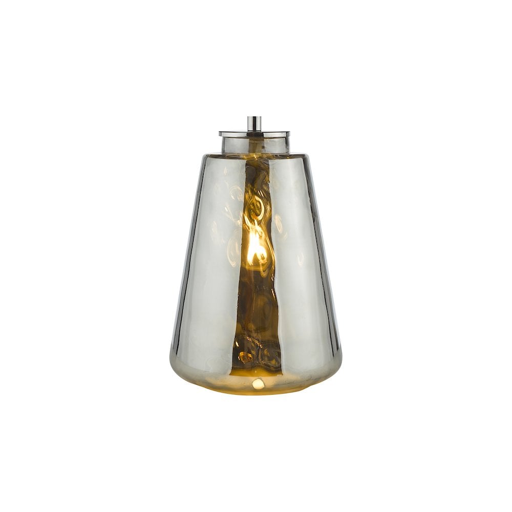 Dar WYC4210 | Wycliffe Table Lamp | Smoked Glass with Shade