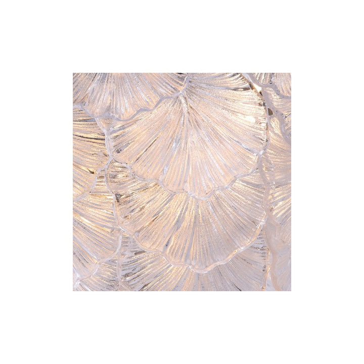 Dar Lighting COU2375 | Courtney | 10 Light Pendant | Textured Glass & Antique Brass