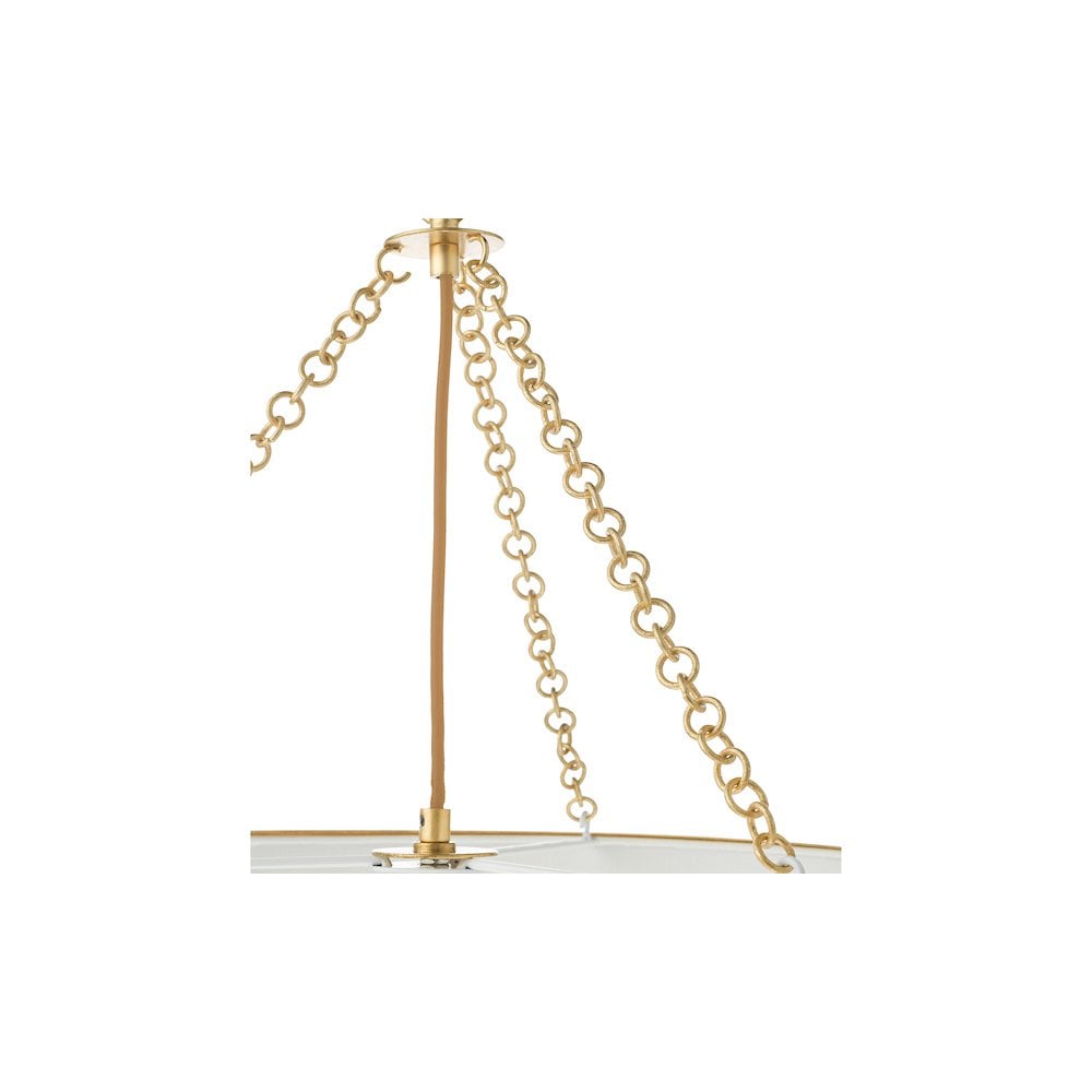 Dar FEN0535 | Fenella | 5-Light Pendant | Gold Leaf