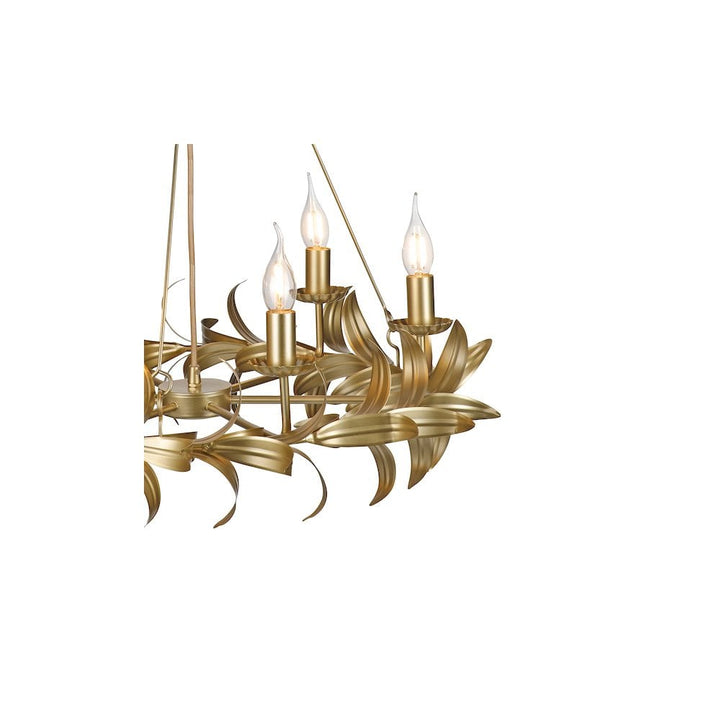 Dar NAD0635 | Nadria | 6-Light Pendant in Satin Gold