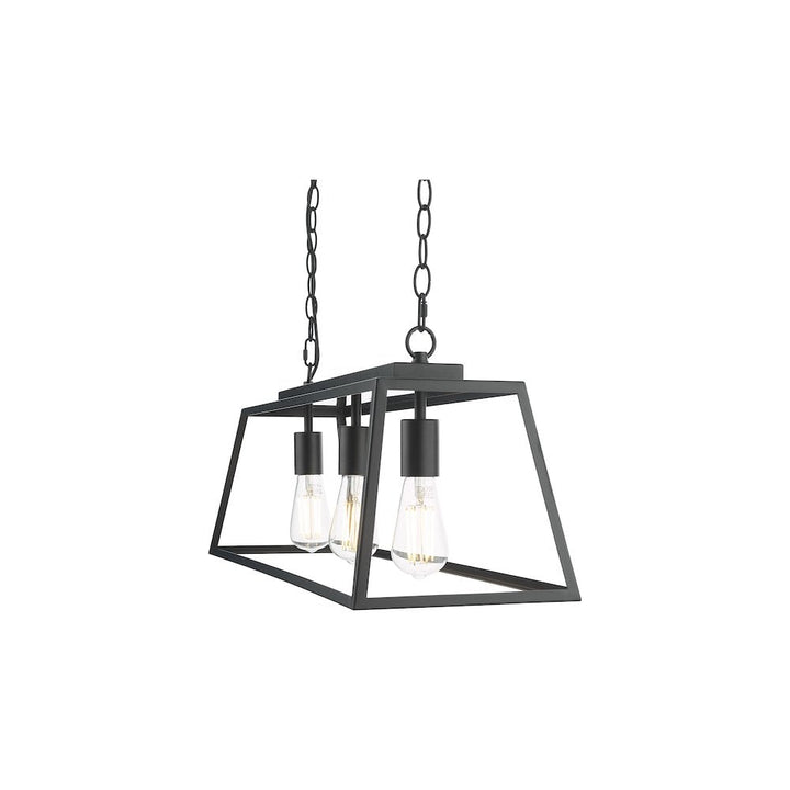 Dar Lighting CLA0322 | Claudia | 3 Light Bar Pendant | Matt Black