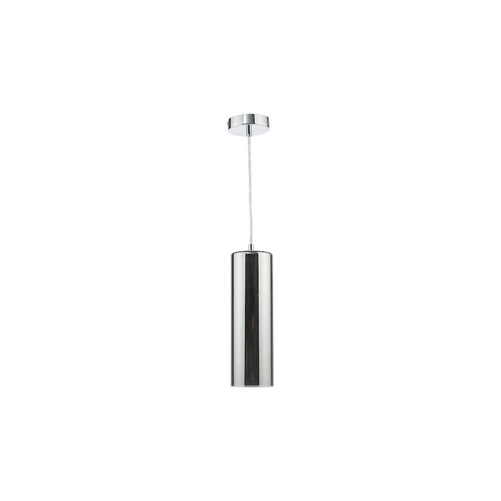Dar DIA0110 | Diaz | Pendant | Smoked Glass | Polished Chrome