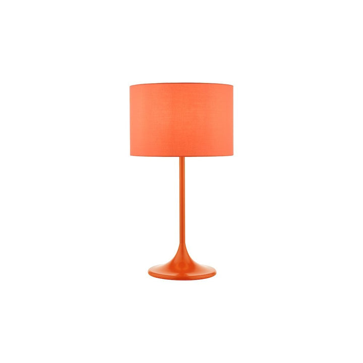Dar TOL4211 | Toledo | Table Lamp | Satin Orange With Shade