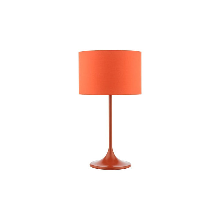 Dar TOL4211 | Toledo | Table Lamp | Satin Orange With Shade