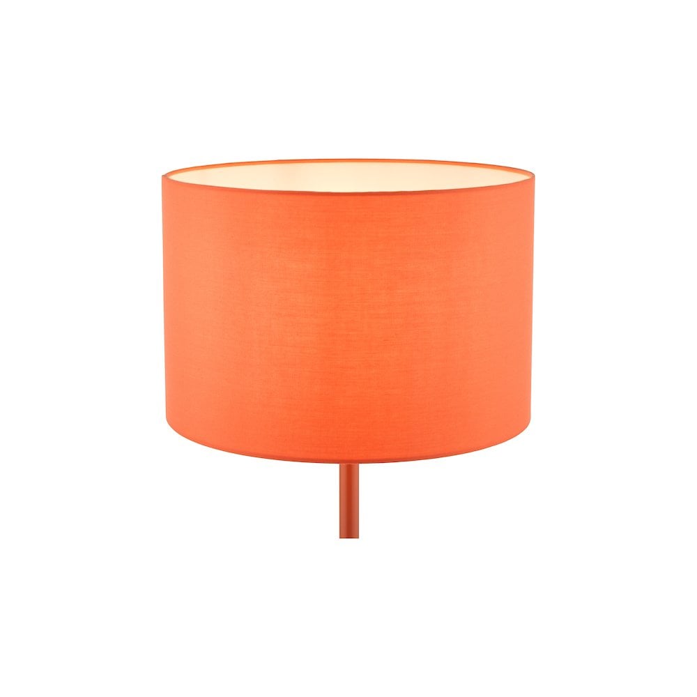 Dar TOL4211 | Toledo | Table Lamp | Satin Orange With Shade
