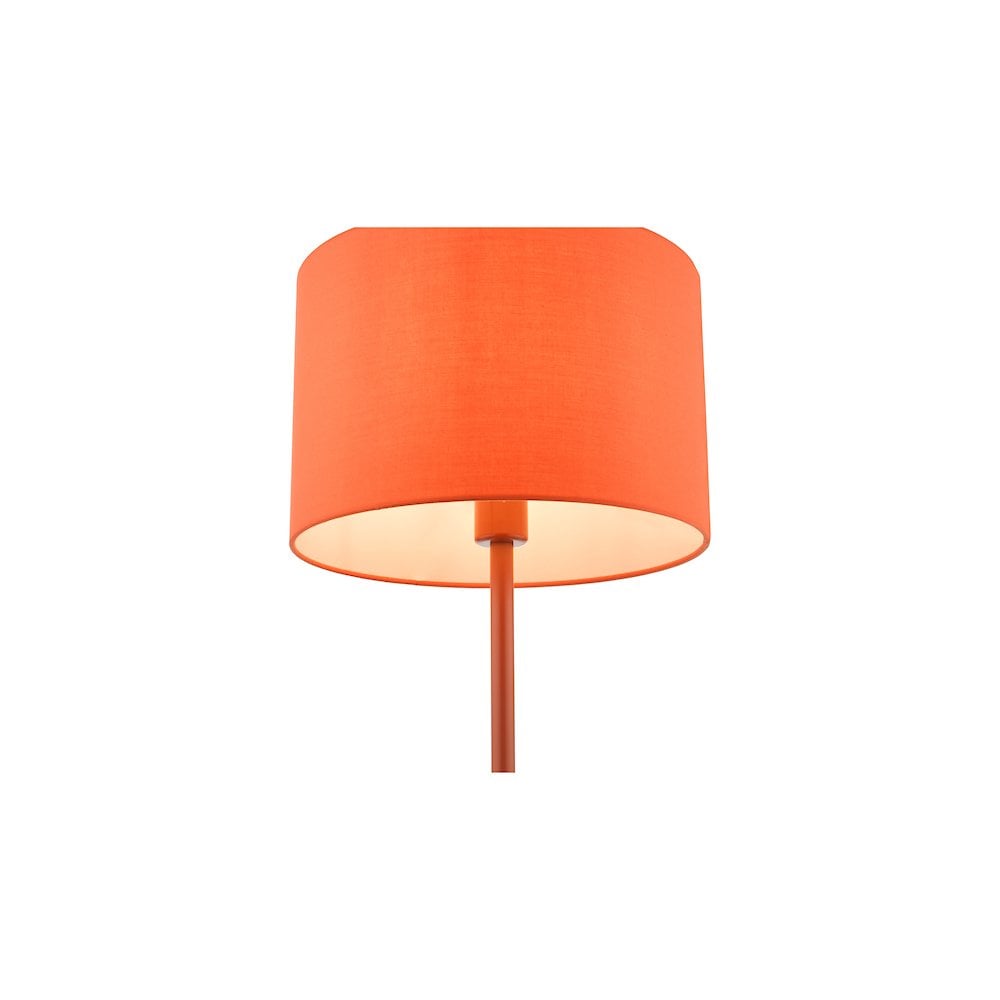 Dar TOL4211 | Toledo | Table Lamp | Satin Orange With Shade
