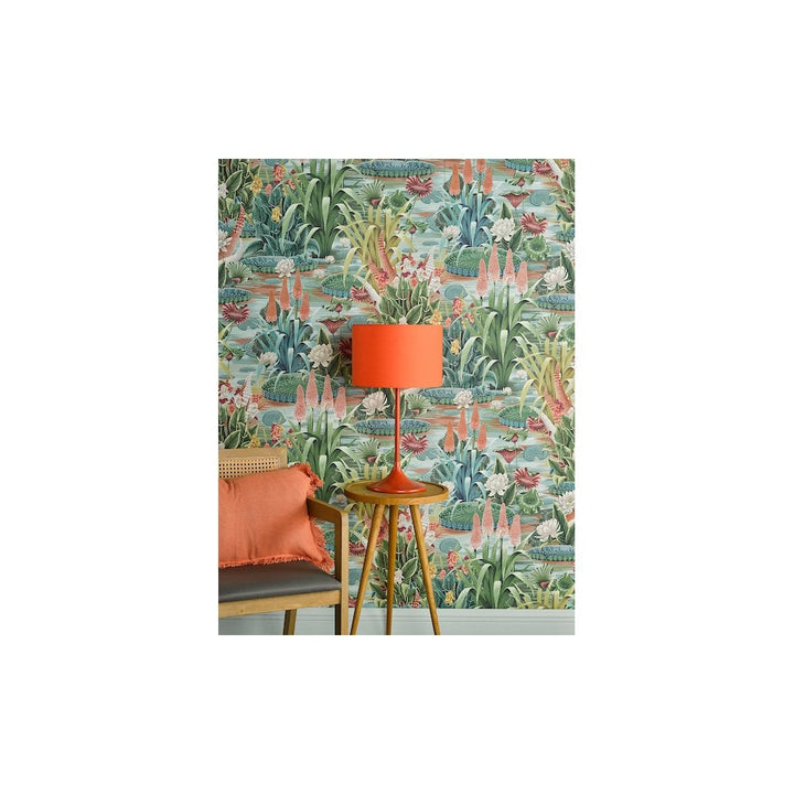 Dar TOL4211 | Toledo | Table Lamp | Satin Orange With Shade