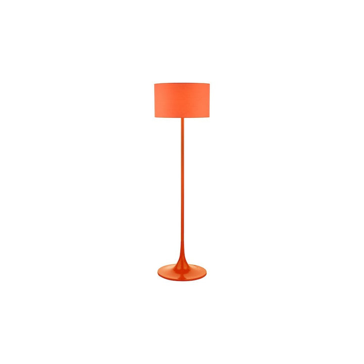 Dar TOL4911 | Toledo | Floor Lamp | Satin Orange With Shade