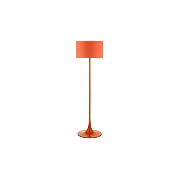Dar TOL4911 | Toledo | Floor Lamp | Satin Orange With Shade