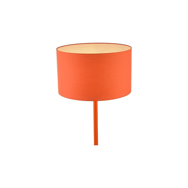 Dar TOL4911 | Toledo | Floor Lamp | Satin Orange With Shade