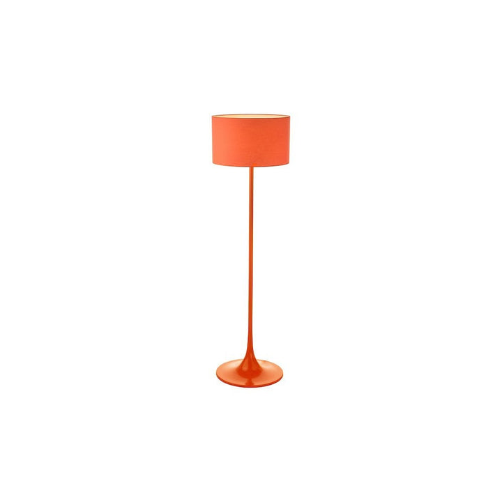 Dar TOL4911 | Toledo | Floor Lamp | Satin Orange With Shade