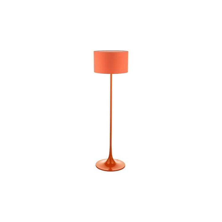 Dar TOL4911 | Toledo | Floor Lamp | Satin Orange With Shade