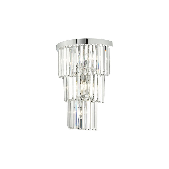 Dar Lighting ANG3008 | Angel 6-Light Wall Light | Polished Chrome & Crystal